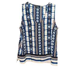 Liverpool Blue and White Patterned Tunic